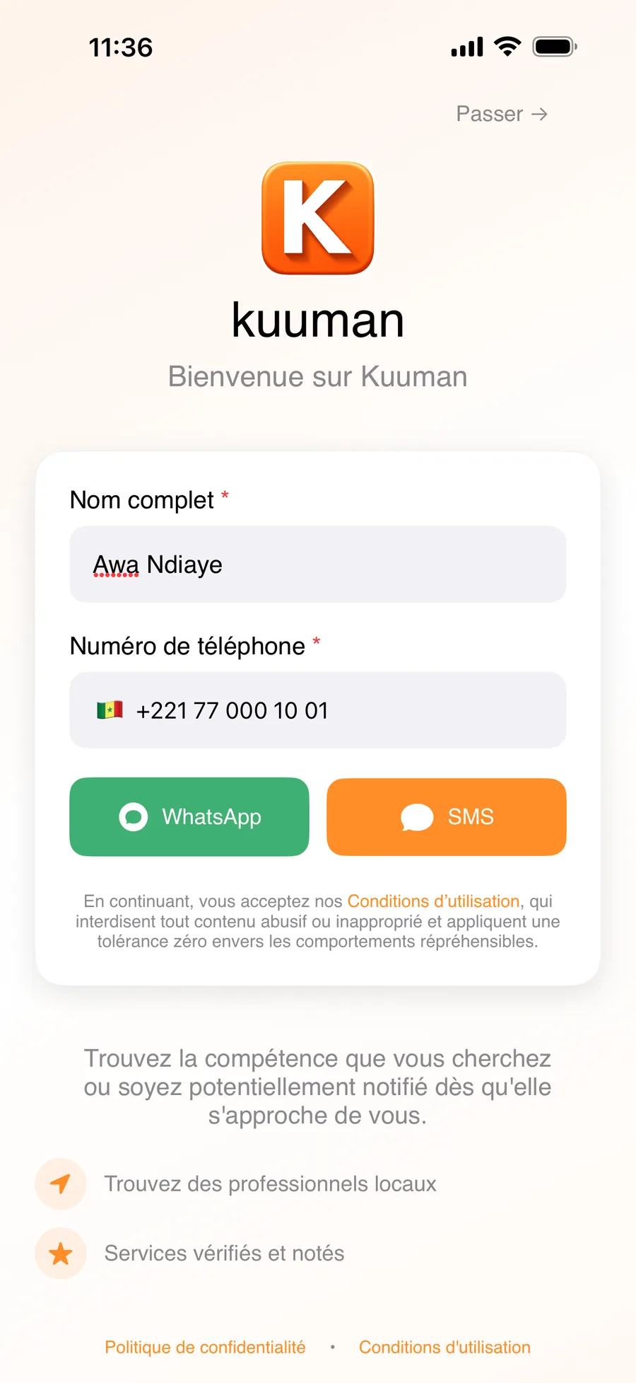 Kuuman - Installation